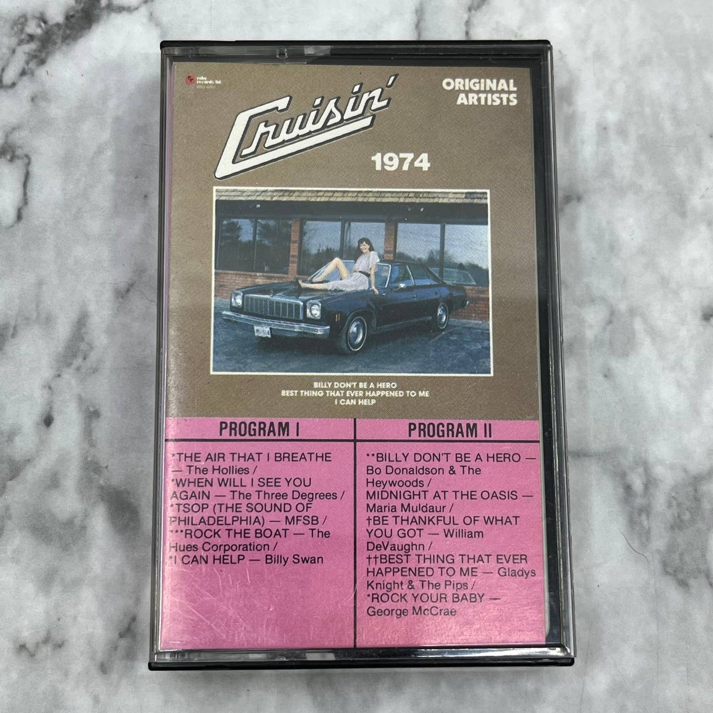 Cruisin' 1974 Compilation Original Artists Ruby Records Cassette Tape TH5-36