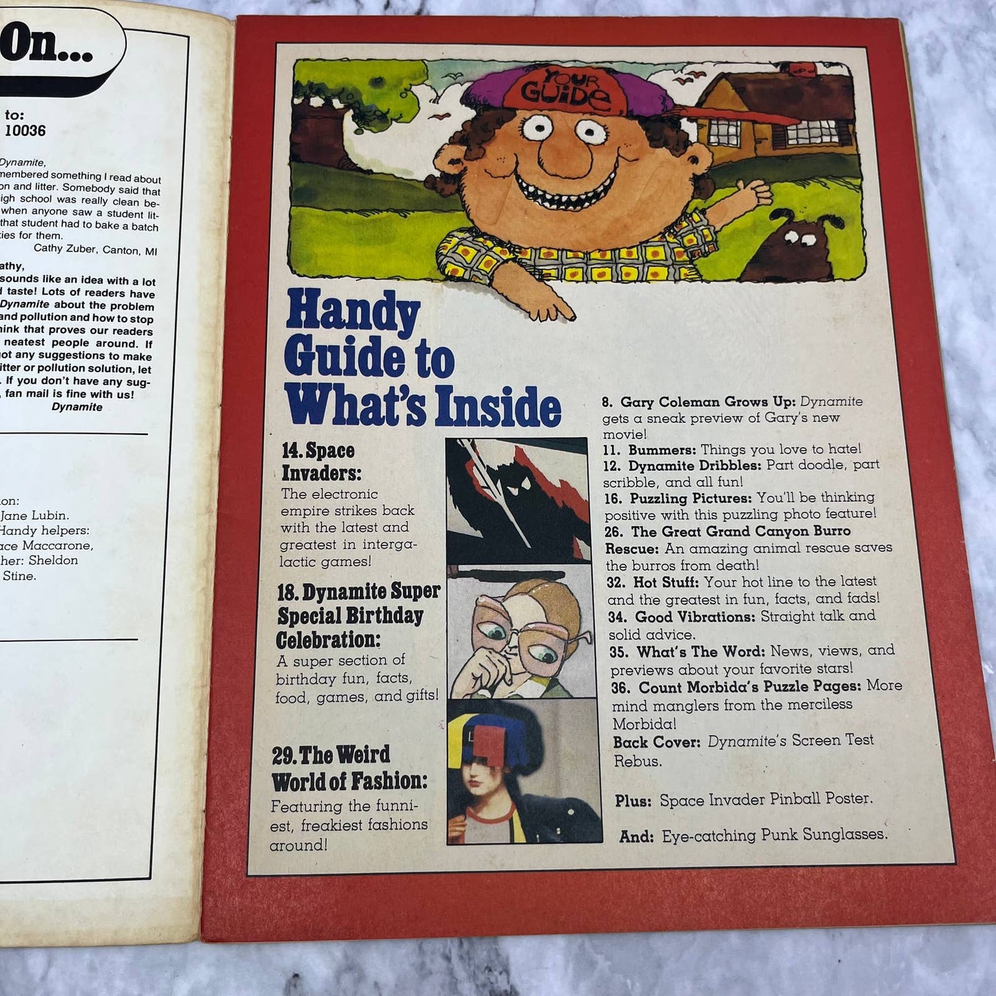 1981 Dynamite Magazine #81 Gary Coleman Rare ORIGINAL Vintage TJ4