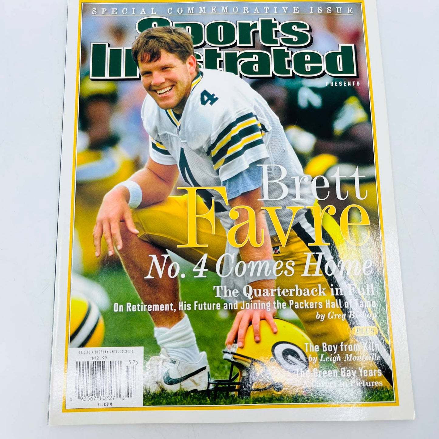 SPORTS ILLUSTRATED GREEN BAY PACKERS 2015 BRETT FAVRE COMMEMORATIVE NEW BA3