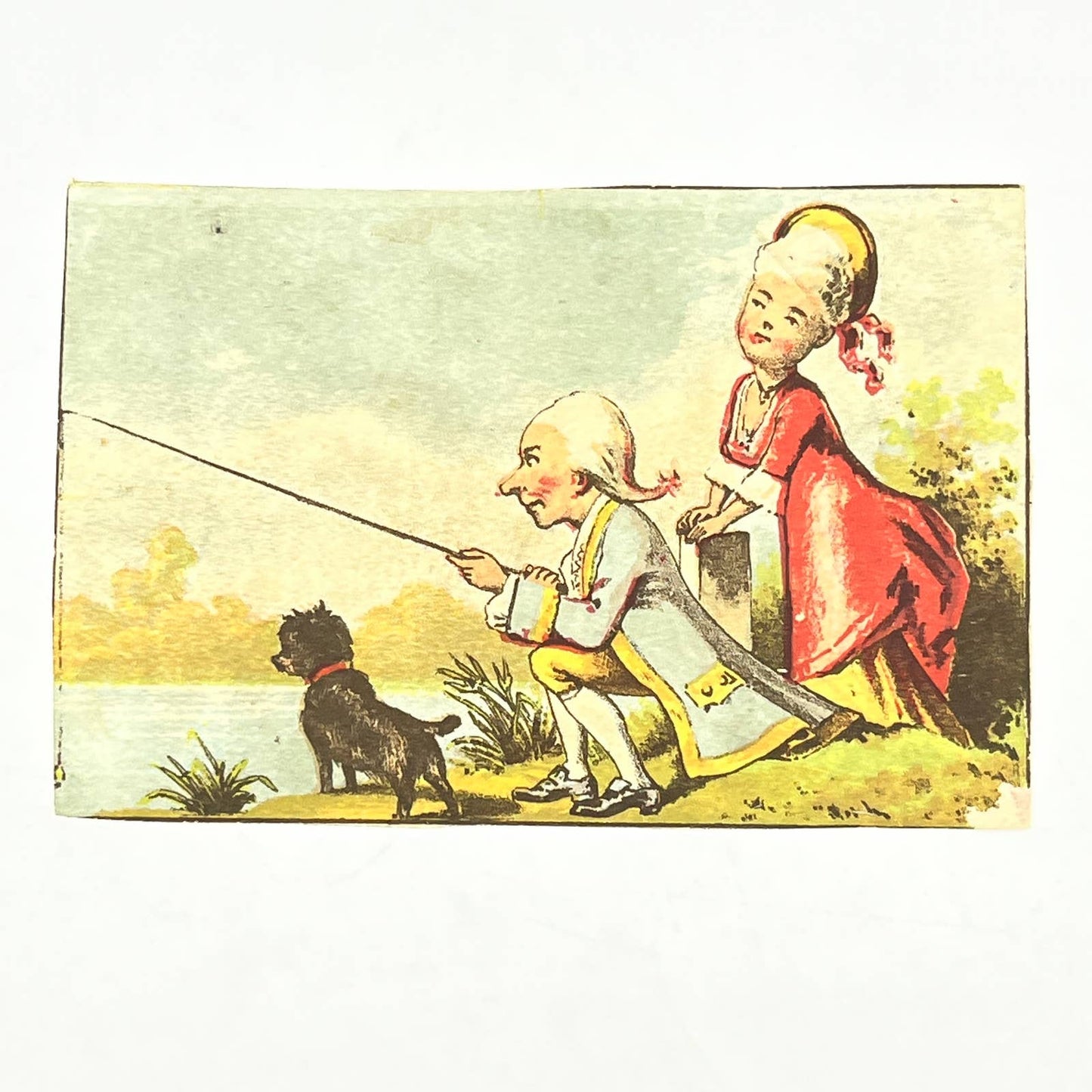 1880s Victorian Trade Card Lancashire Insurance Scott Dog Manchester England AB6