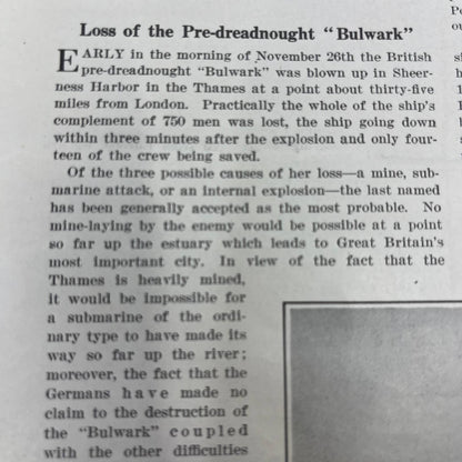 1914 Scientific American February 28 Magazine Unicycle Stabilized Gyroscope TH6