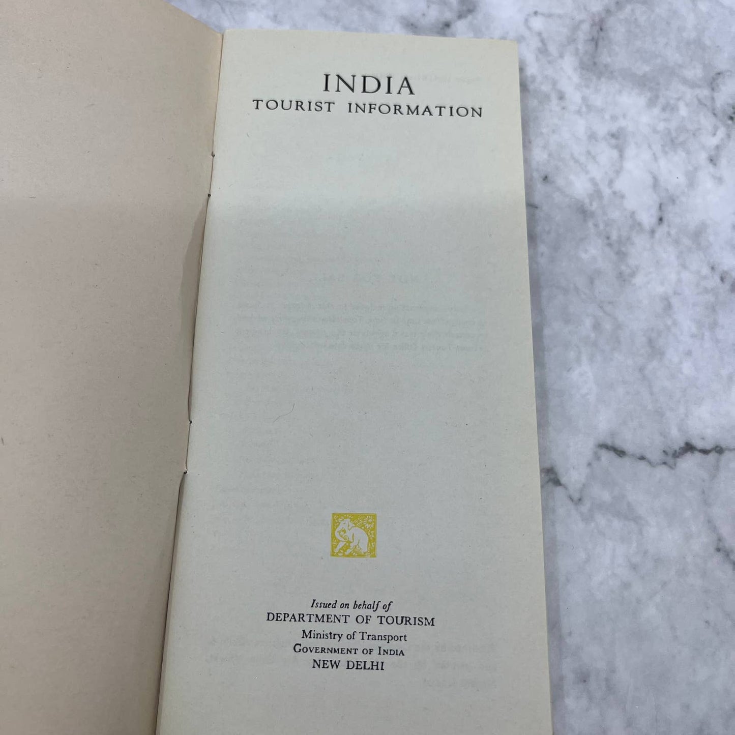 1964 India Travel Brochure Hotels Map Booklet Bombay Delhi TE2