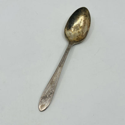 Silver Plated Teaspoon Queen Bess II Tudor Silverplate Oneida Silver 1946 SB7-3