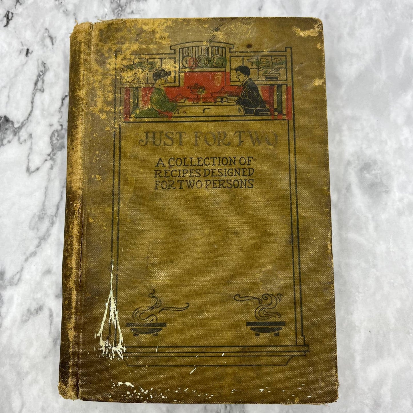 Just For Two Amelie Langdon Collection of Recipes For Two Persons 1907 TJ4