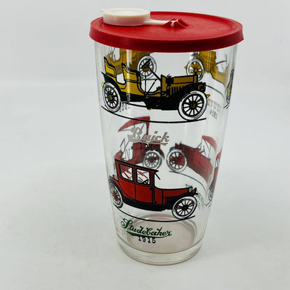 1950s MCM Hazel Atlas Cocktail Shaker Antique Cars Ford Hudson Studebaker TC8