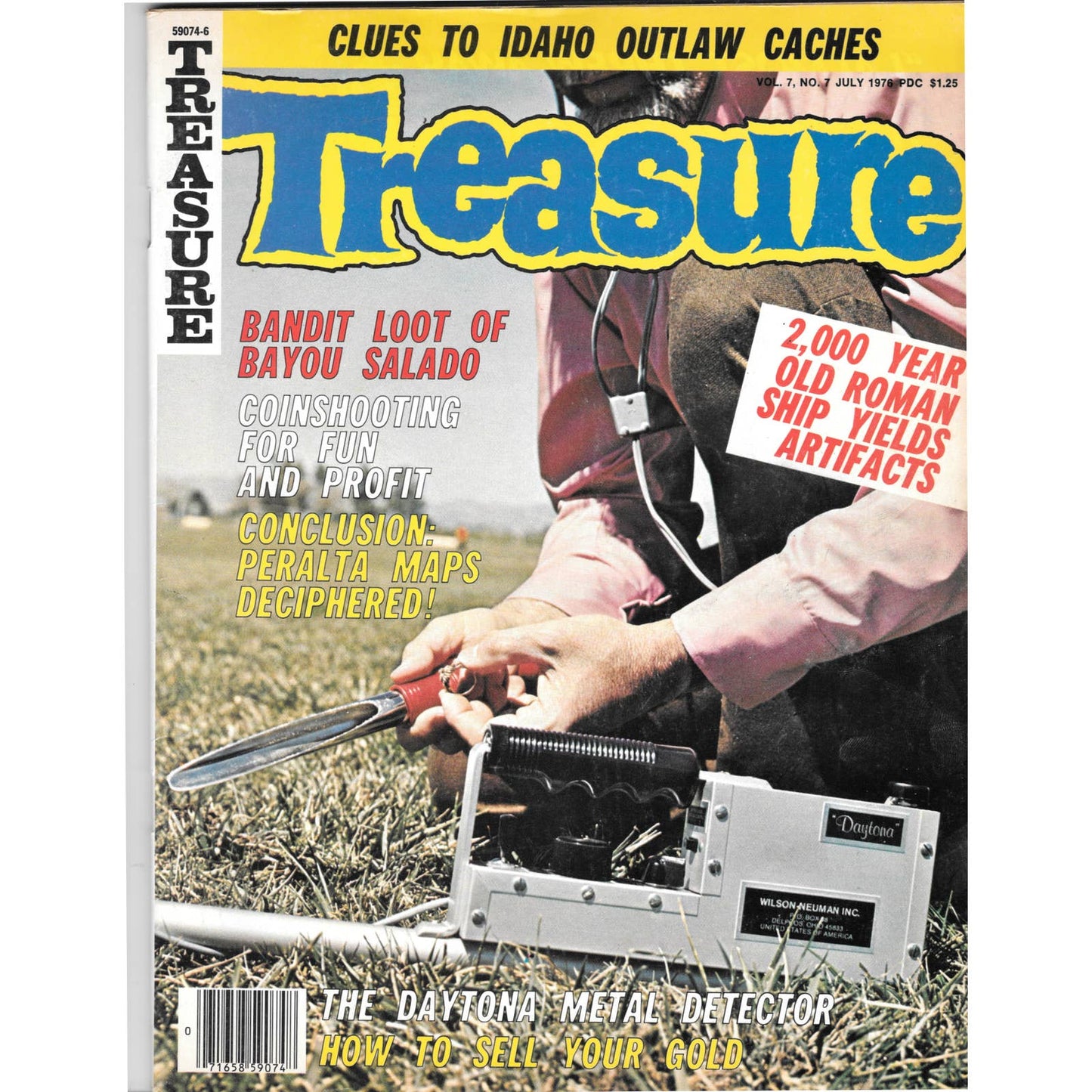 Treasure Magazine - Treasure Hunting Gold Mining Metal Detecting July 1976 M5