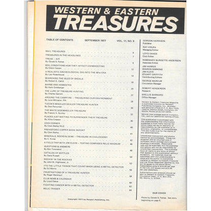 Western & Eastern Treasures Magazine - Gold Metal Detecting Sep 1977 M3