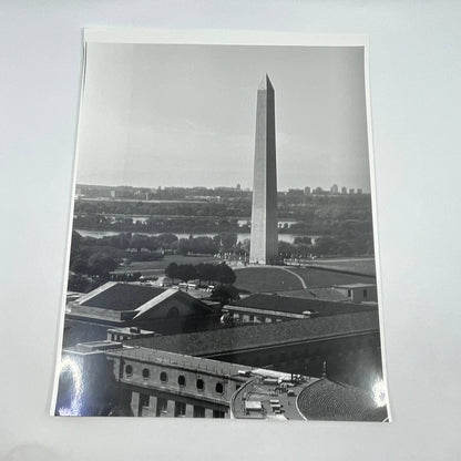 Vtg Original Art B&W Photo Washington Monument Randolph Allen Kennedy 11x14 FL4