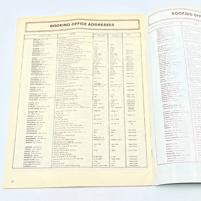 1970 PIA Pakistan International Airlines Timetable Expo '70 AB9