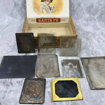 Box of Civil War Era Tin Type, Plano Type and Glass Negative Photographs TK2