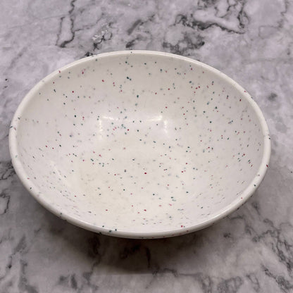 MCM Imperial Ware Speckled Confetti White Ice Cream Bowl Melmac Malamine TA3-2