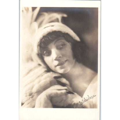 Antique Postcard RPPC Asta Nielsen Danish film actress SE8