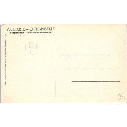 1906 German Postcard Bayreuth Hugo Rothmaier Original Postcard TK1-21