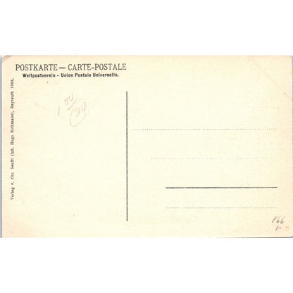 1906 German Postcard Bayreuth Hugo Rothmaier Original Postcard P2-1