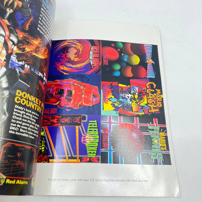 1995 Nintendo Power Magazine 75 w/KILLER INSTINCT Poster & 3D Cards TE9