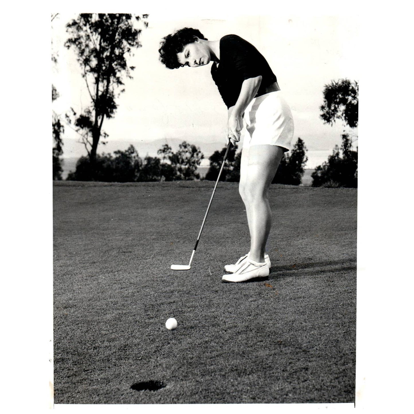 1957 Original Press Photo Ladies' Golf Barbara Williams ~7x9 AD1