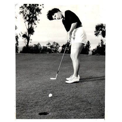 1957 Original Press Photo Ladies' Golf Barbara Williams ~7x9 AD1