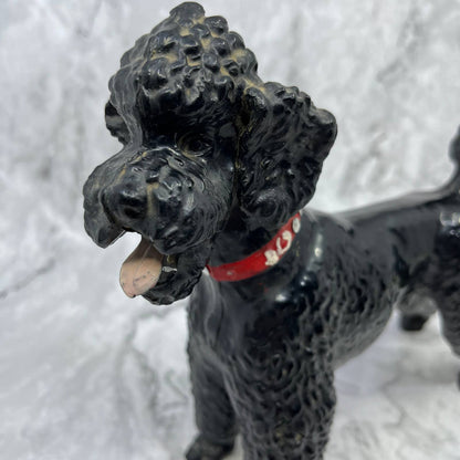 Vintage Breyer Black Poodle with Red Dog Collar and Dark Eyes 9x8 TI9