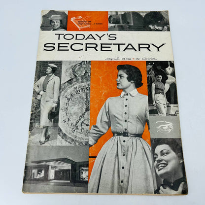 VTG Today's Secretary Magazine April 1956 Milwaukee WI Fashion Shorthand BA2