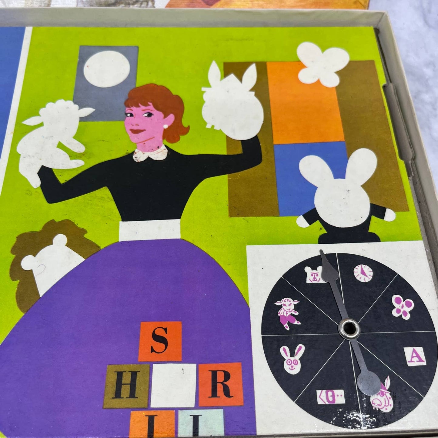 Shari Lewis Lamb Chop Television Game Colorforms Adventure Play Set 1962 TJ7