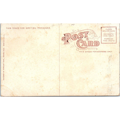 Bucking Snow at Night Moffat Road c1910 Colorado Original Postcard TK1-29