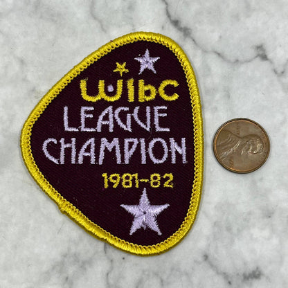 Vintage Embroidered Bowling Patch WIBC League Champion 1981-82 SE7