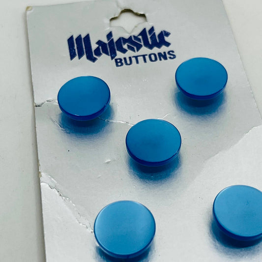 Vintage Majestic Buttons Frosted Blue Ice 18 7/16 SB5