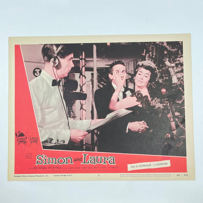 1956 SIMON AND LAURA Movie Lobby Card #6 Peter Finch Kay Kendall 11x14” FL3