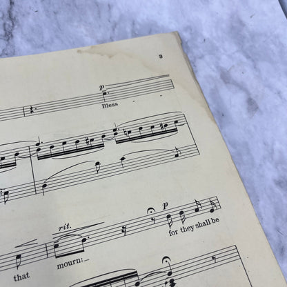 The Beatitudes Sheet Music Voice and Piano 1938 Vintage Albert Hay Malotte V39-2