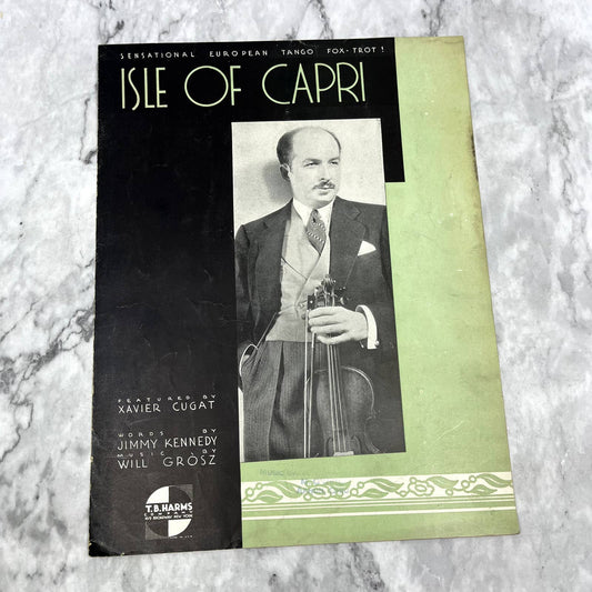 Isle of Capri Xavier Cugat Fox Trot 1934 Sheet Music TK2-SM2