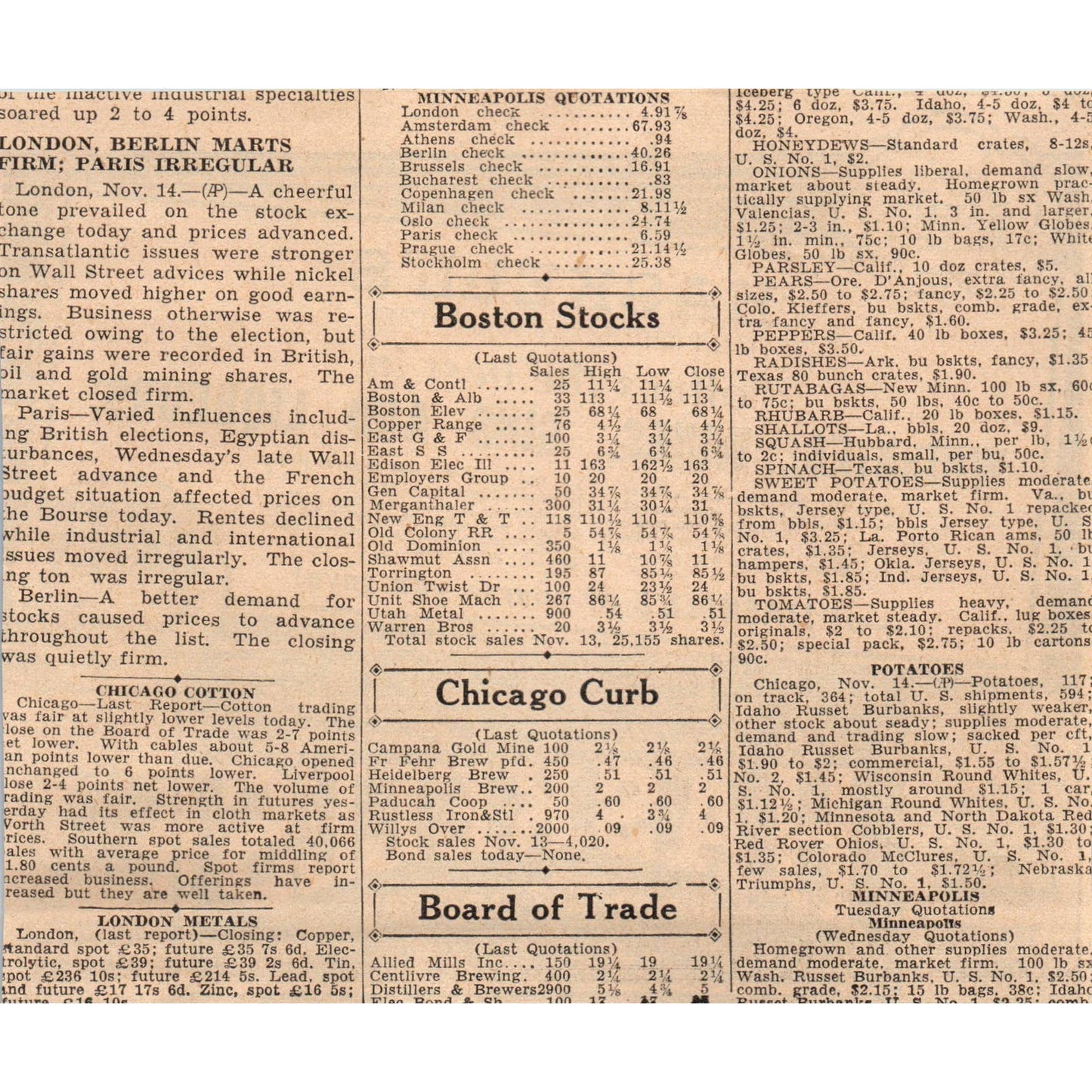1935 Minneapolis Journal Newspaper Ad Haskell's Wine & Liquor S. 7th St. FL5-5