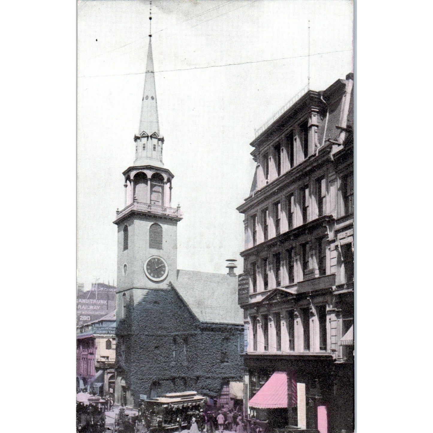 Old South Church Boston MA Original Postcard P1-13