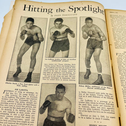 1946 Jan - The Ring Boxing Magazine – Reuben Shanks Cover Attell-Driscoll TA5