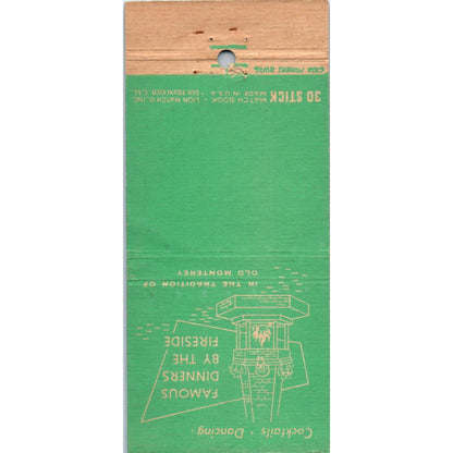 Casa Munras Hotel Monterey CA Advertising Matchbook Cover MM9-6