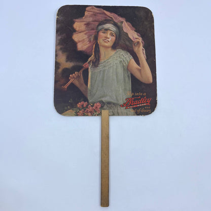 1920s Advertising Fan Joseph L. Hershey Marinette WI Flapper FL4