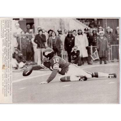 1975 Original Press Photo Football NFL Super Bowl IX Fran Tarkenton 7x10" TK2-FP