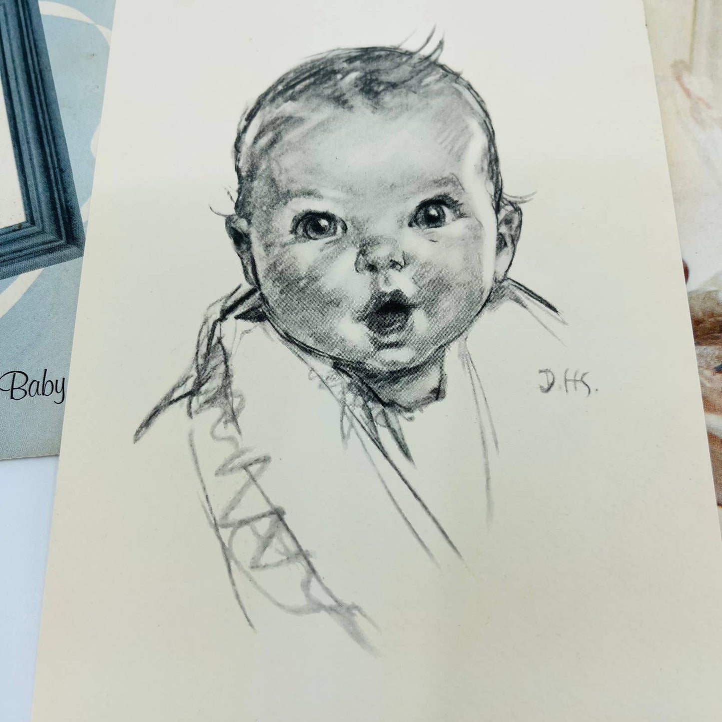 Vintage Gerber Baby Ephemera - 1931 Lithograph, Envelope, Foods For Baby Book C1