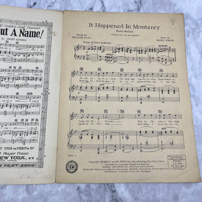 It Happened in Monterrey King of Jazz 1930 Paul Whiteman sheet music TI1