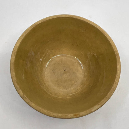 Antique HULL Pottery Blue Banded Yellow Ware Small Mixing Bowl 5" Diameter TH5