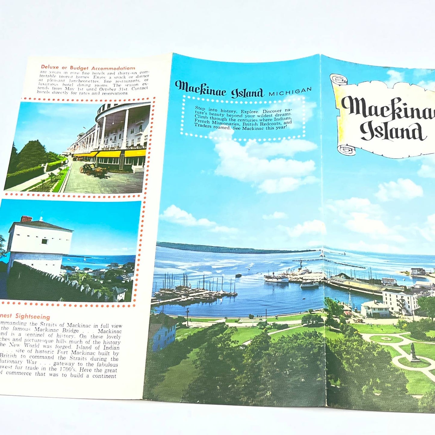 1960s Mackinac Island MI Tourist Attractions Brochure AC1