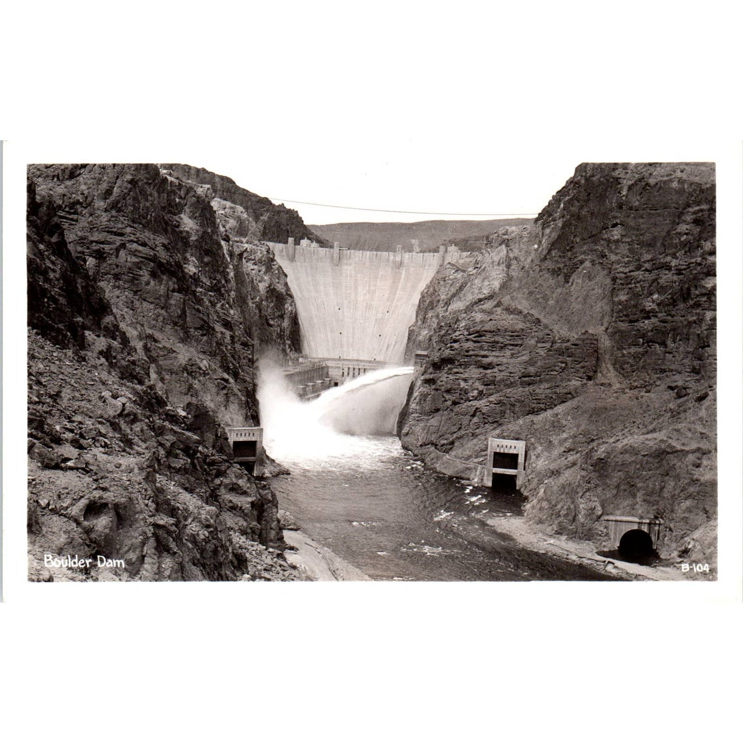 Boulder Dam RPPC Original Postcard TK1-25