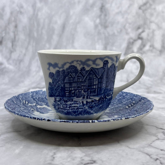 Ridgway Shakespeare's Country Cup & Saucer Ironstone Stratford on Avon TD1