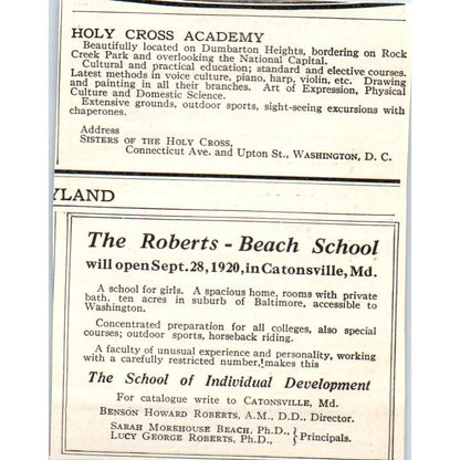 c1920 Harper's Magazine Ad - Georgia Military Academy College Park Atlanta EA3-4