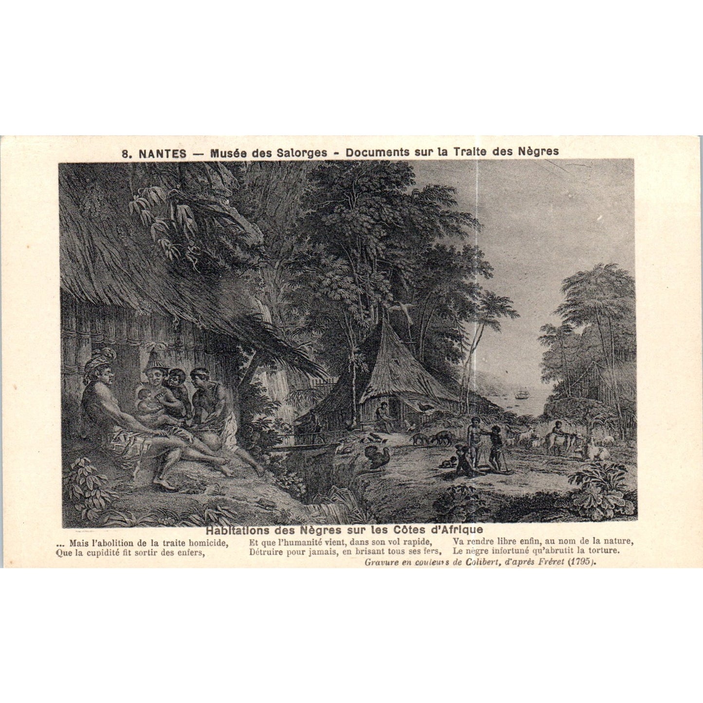 S.Nantes Musée des Salorges Côtes d'Afrique Original Postcard P1-15
