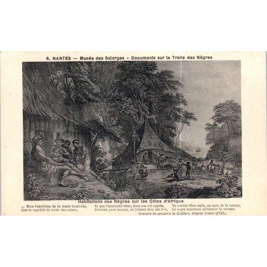 S.Nantes Musée des Salorges Côtes d'Afrique Original Postcard P1-15