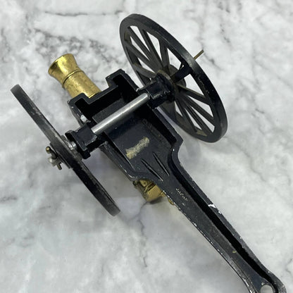 Vintage Miniature Cast Iron 3” Toy Cannon - Made in Japan TJ3