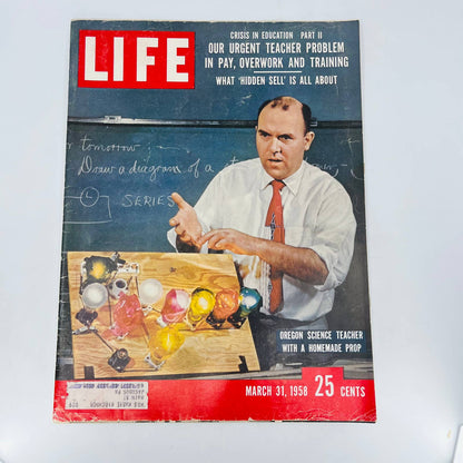 Life Magazine , March 31, 1958 , Overworked Teachers, Great Ads TA4