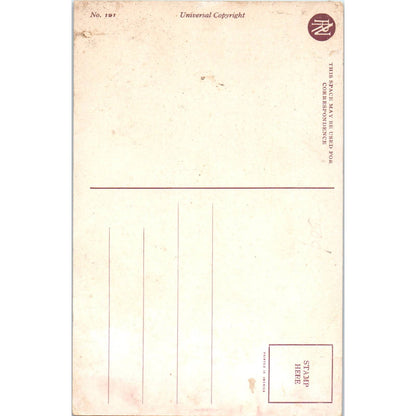 Victorian Couple With Baby c1910 Original Postcard TK1-28