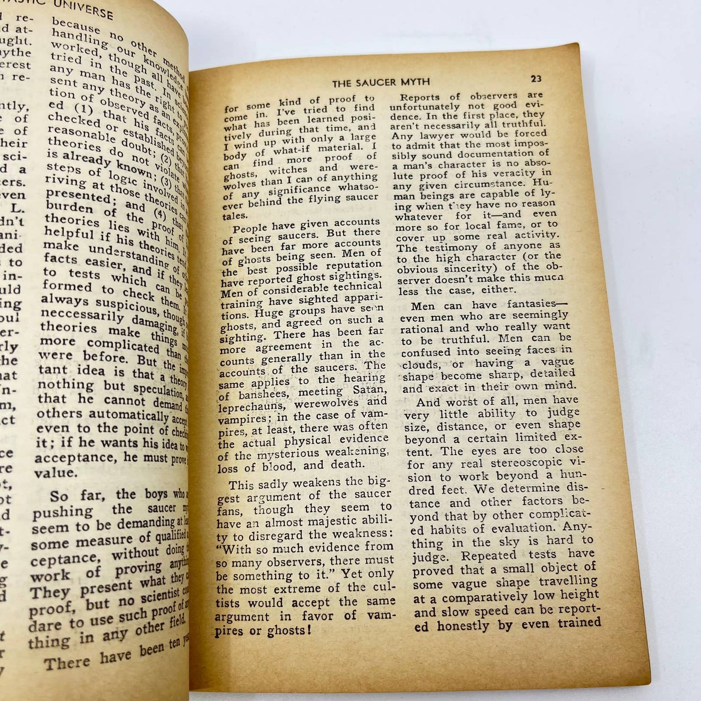 1957 August Fantastic Universe Science Fiction Magazine UFO - Friend or Foe TF3