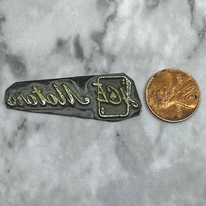 Vintage Printing Letterpress Printers Block Plate Ace Motors SE832